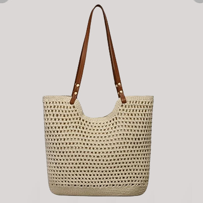 Handmade straw bag